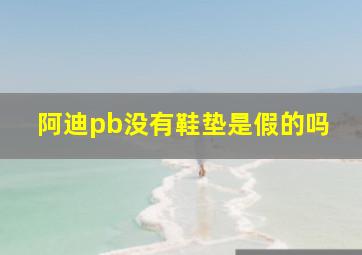 阿迪pb没有鞋垫是假的吗