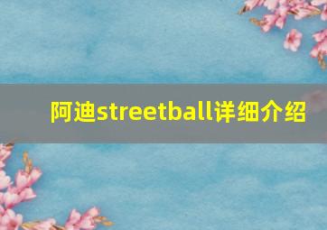 阿迪streetball详细介绍