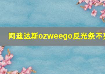 阿迪达斯ozweego反光条不亮