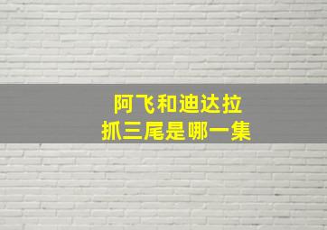 阿飞和迪达拉抓三尾是哪一集