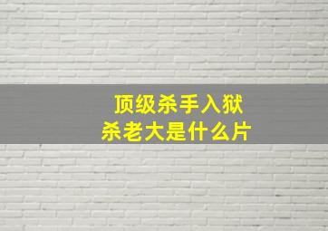 顶级杀手入狱杀老大是什么片