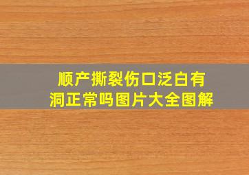 顺产撕裂伤口泛白有洞正常吗图片大全图解