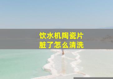 饮水机陶瓷片脏了怎么清洗