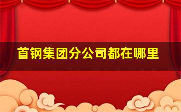 首钢集团分公司都在哪里