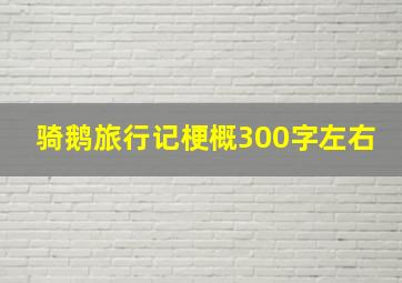 骑鹅旅行记梗概300字左右