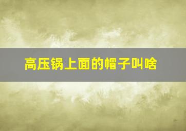 高压锅上面的帽子叫啥