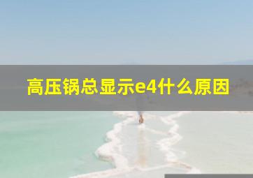 高压锅总显示e4什么原因