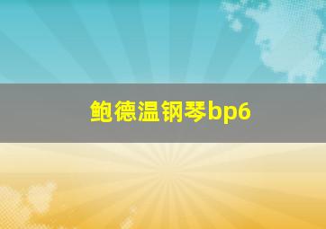 鲍德温钢琴bp6