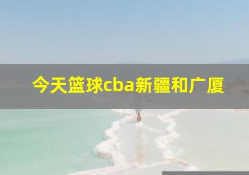 今天篮球cba新疆和广厦