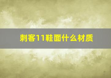 刺客11鞋面什么材质