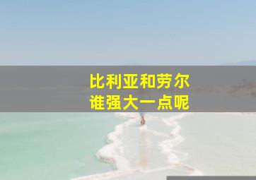 比利亚和劳尔谁强大一点呢