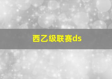 西乙级联赛ds