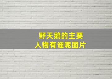 野天鹅的主要人物有谁呢图片